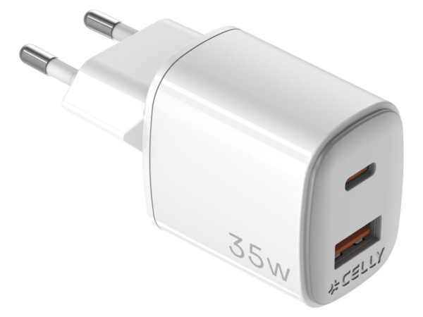 Celly UPTC1USB1USBC35 Caricabatterie per dispositivi mobili Universale Bianco AC Ricarica rapida Interno