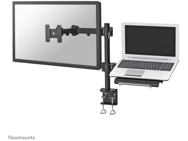 Neomounts FPMA-D960NOTEBOOK Braccio per monitor con supporto per laptop 10-27"