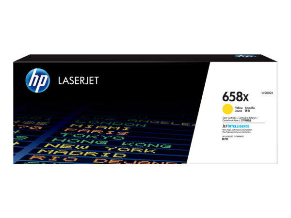 HP Cartuccia toner giallo originale LaserJet 658X ad alta capacità