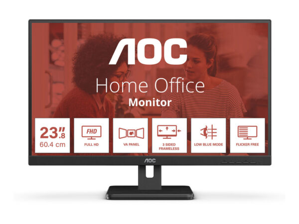 AOC 24E3UM Monitor PC 61 cm (24") 1920 x 1080 Pixel Full HD Nero