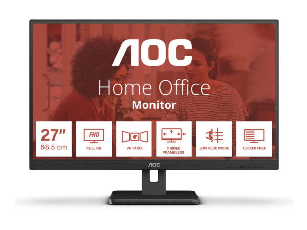 AOC 27E3UM Monitor PC 68,6 cm (27") 1920 x 1080 Pixel Full HD Nero