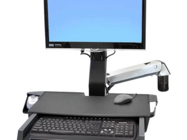 Ergotron StyleView Sit-Stand Combo Arm with Worksurface 61 cm (24") Parete