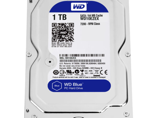 Western Digital Blue disco rigido interno 1 TB 7200 Giri/min 64 MB 3.5" Serial ATA III