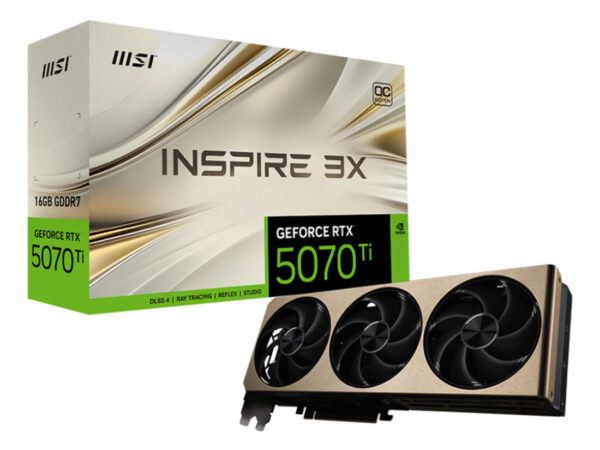 MSI GeForce RTX 5070 Ti 16G INSPIRE 3X OC PLUS NVIDIA 16 GB GDDR7