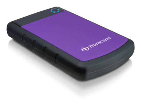 Transcend StoreJet 25H3P (USB 3.0), 2TB disco rigido esterno 5400 Giri/min 2.5" Micro-USB B 3.2 Gen 1 (3.1 Gen 1) Nero, Viola