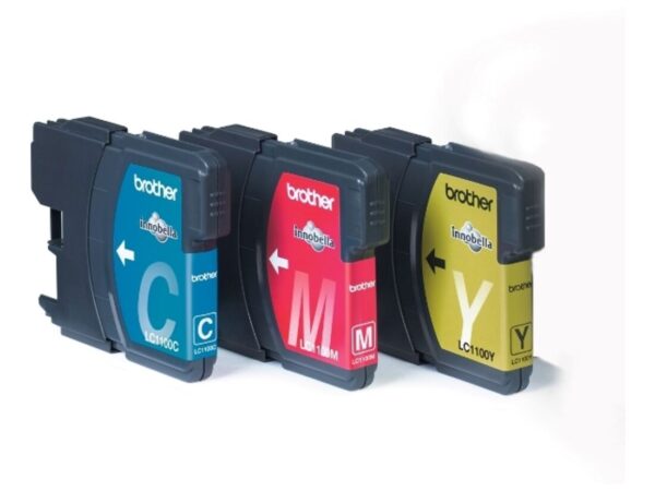 Brother Voordeelverpakking LC-1100C,M,Y cartuccia d'inchiostro 3 pz Originale Ciano, Magenta, Giallo