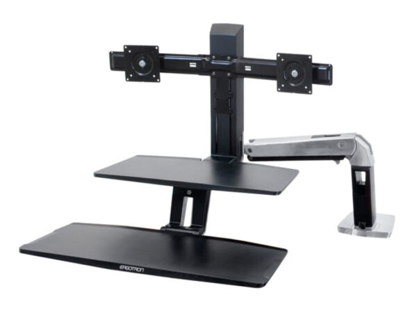 Ergotron WorkFit -A 61 cm (24") Scrivania Nero