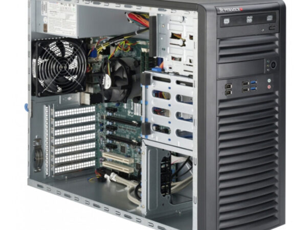 Supermicro SYS-5038A-IL barebone per PC/stazione di lavoro Midi-Tower Nero LGA 1150 (Socket H3)