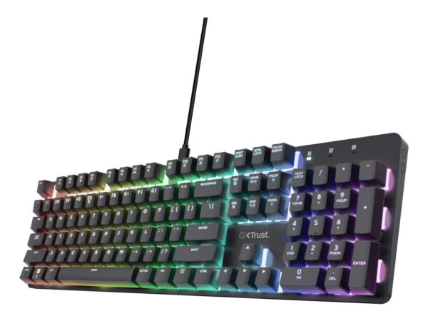 Trust GXT 871 Zora tastiera Gaming USB Italiano Nero
