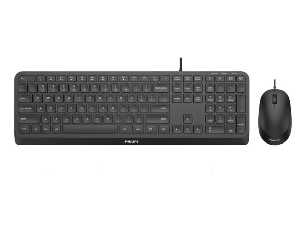 Philips 2000 series SPT6207B/34 tastiera Mouse incluso Casa USB Nero