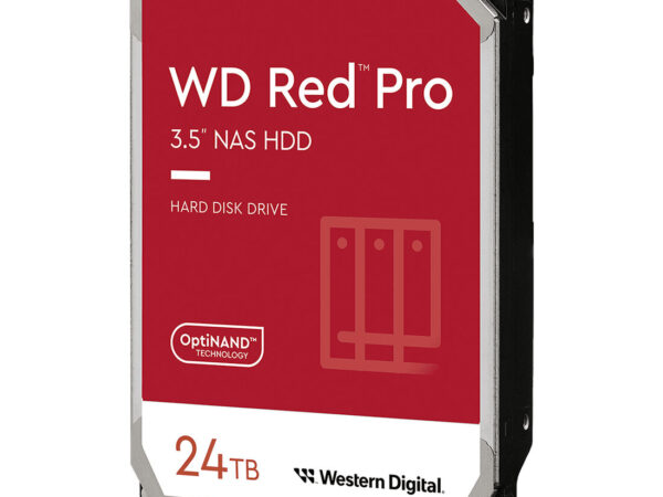 Western Digital Red Pro disco rigido interno 24 TB 7200 Giri/min 512 MB 3.5" SATA