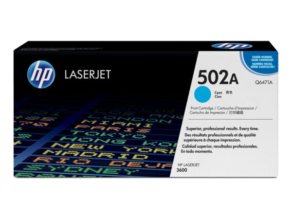 HP Cartuccia Toner originale ciano LaserJet 502A