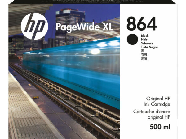 HP Cartuccia di inchiostro 864 PageWide XL nero da 500 ml