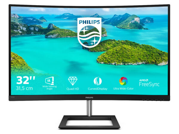 Philips E Line 325E1C/00 Monitor PC 80 cm (31.5") 2560 x 1440 Pixel Quad HD LCD Nero