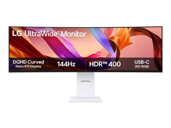 LG 49U950A-W Monitor PC 124,5 cm (49") 5120 x 1440 Pixel Dual QHD LED Nero, Bianco