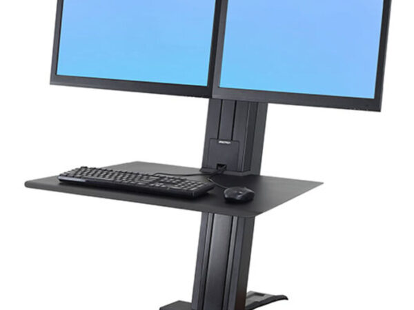 Ergotron WorkFit SR 61 cm (24") Scrivania Nero