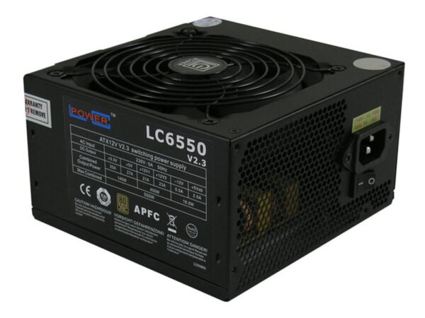 LC-Power LC6550 V2.3 alimentatore per computer 550 W 20+4 pin ATX ATX Nero