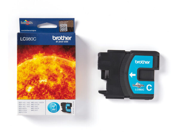 Brother LC980C cartuccia d'inchiostro 1 pz Originale Ciano