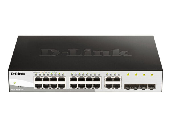 D-Link DGS-1210-20 Gestito L2 Gigabit Ethernet (10/100/1000) 1U Nero