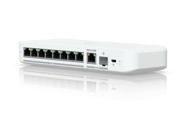 Ubiquiti UniFi Flex 2.5G Gestito L2 2.5G Ethernet (100/1000/2500) Supporto Power over Ethernet (PoE) Montaggio da desktop/parete Bianco