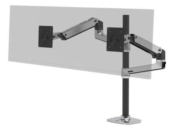 Ergotron LX Series LX Dual Stacking Arm Tall Pole 101,6 cm (40") Scrivania Alluminio