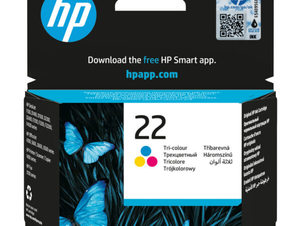 HP Cartuccia originale inchiostro tricromia 22