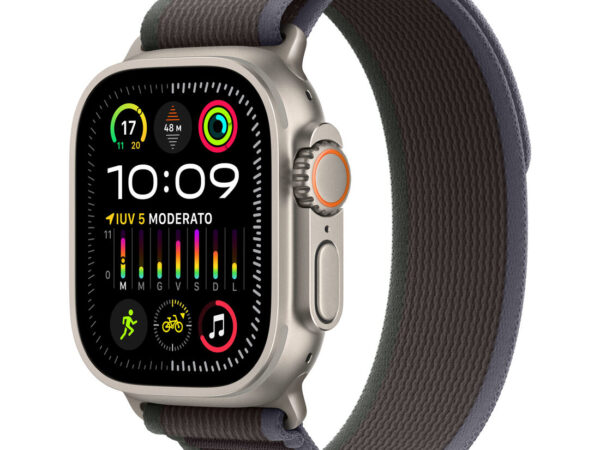 Apple Watch Ultra 2 GPS + Cellular, Cassa 49m in Titanio con Blu/Nero Trail Loop - M/L