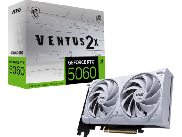 MSI GeForce RTX 5060 8G VENTUS 2X OC WHITE NVIDIA 8 GB GDDR7