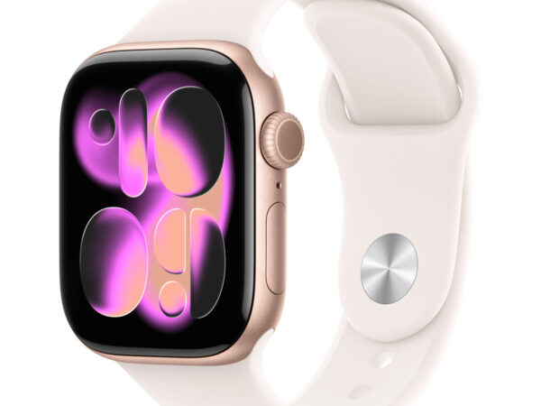 Apple Watch Series 11 GPS + Cellular 42mm Cassa Alluminio Oro Rosa con Band Rosa Fard - S/M