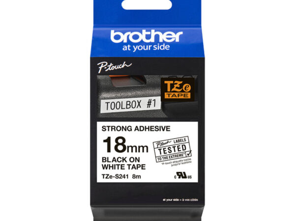 Brother TZE-S241 nastro per etichettatrice Nero su bianco TZ