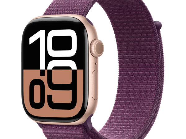 Apple Watch Series 10 Serie 10 GPS + Cellular 46mm Cassa in Alluminio color Oro Rosa con Oro rosa Sport Loop