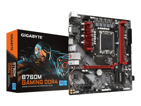GIGABYTE B760M GAMING DDR4 Scheda Madre - Supporta CPU Intel Core di 14a Generazione, VRM Digitale a 6+2+1 Fasi, fino a 5333MHz DDR4 (OC), 2xPCIe 4.0 M.2, LAN 2.5GbE, USB 3.2 Gen1