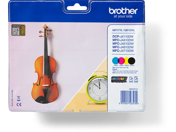 Brother LC127XLVALBP cartuccia d'inchiostro 4 pz Originale Nero, Ciano, Magenta, Giallo