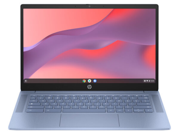 HP Chromebook 14a-nf0016nl Intel N N100 35,6 cm (14") HD 8 GB LPDDR5-SDRAM 128 GB UFS Wi-Fi 6E (802.11ax) ChromeOS Argento
