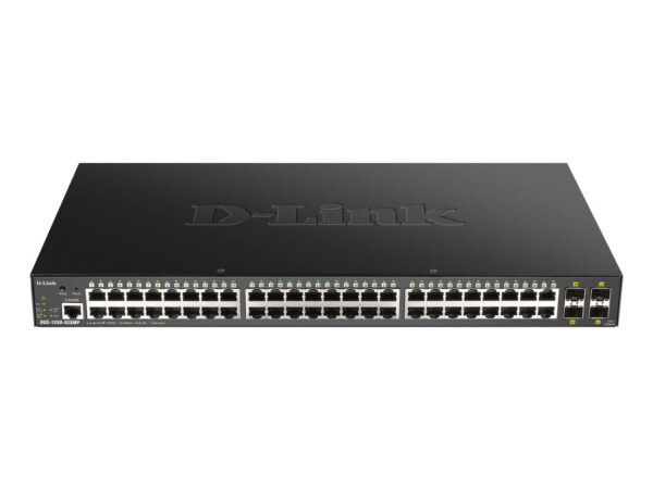 D-Link DGS-1250-52XMP Gestito L3 Supporto Power over Ethernet (PoE) Nero