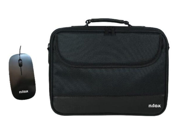 Nilox NOTEBAG 15.6 PRO + MOUSE USB 40,6 cm (16") Valigetta ventiquattrore Nero