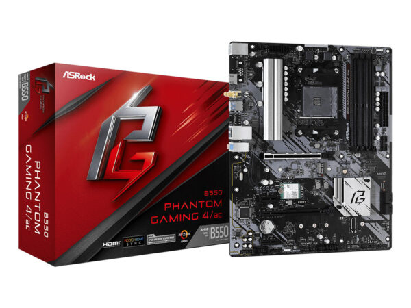 Asrock B550 Phantom Gaming 4/ac AMD B550 Socket AM4 ATX