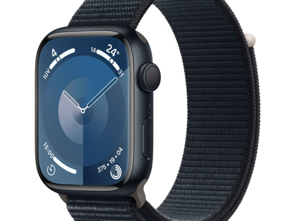 Apple Watch Series 9 GPS Cassa 45mm in Alluminio Mezzanotte con Cinturino Sport Loop Mezzanotte