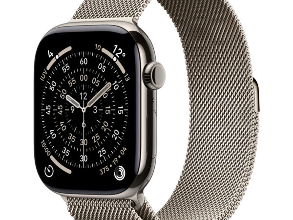 Apple Watch Series 11 GPS + Cellular 46mm Cassa Titanio con Loop Milanese Naturale M/L
