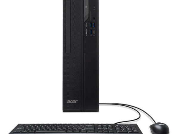 Acer Veriton X VX2720G Intel Core i3 i3-12100 8 GB DDR5-SDRAM 512 GB SSD Desktop PC Nero