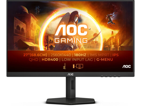 AOC Q27G4X LED display 68,6 cm (27") 2560 x 1440 Pixel Quad HD LCD Nero