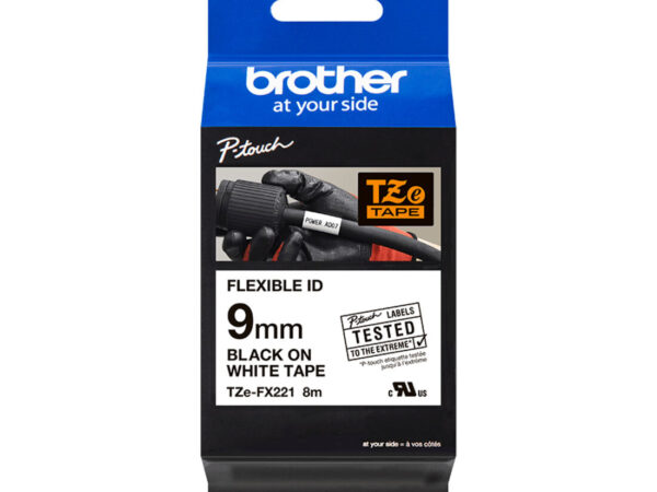 Brother TZE-FX221 nastro per etichettatrice Nero su bianco