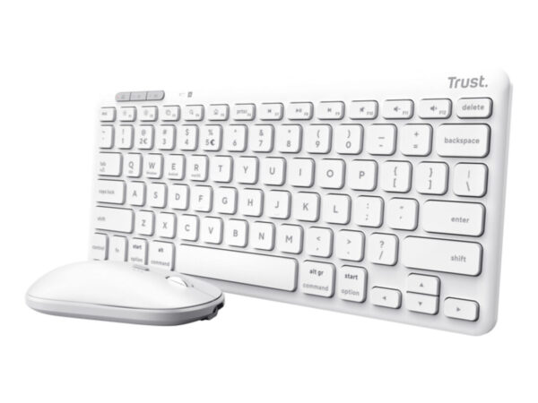 Trust Lyra tastiera Mouse incluso Universale RF senza fili + Bluetooth QWERTY Italiano Bianco