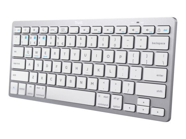 Trust 24652 tastiera Universale Bluetooth QWERTY Italiano Argento