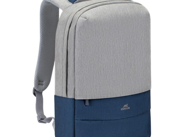 Rivacase 7562 borsa per notebook 39,6 cm (15.6") Zaino Grigio, Blu marino