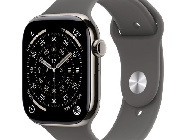 Apple Watch Series 11 GPS + Cellular 42mm Cassa Titanio con Band Grigio Pietra - M/L
