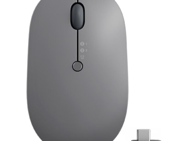 Lenovo Go Multi-Device mouse Ufficio Ambidestro RF senza fili + Bluetooth Ottico 2400 DPI