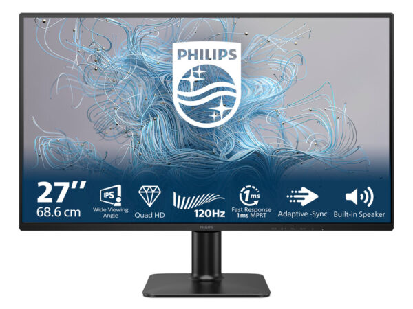 Philips 2000 series 27E2N2500/00 Monitor PC 68,6 cm (27") 2560 x 1440 Pixel Quad HD LCD Nero
