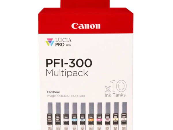 Canon PFI-300 cartuccia d'inchiostro 10 pz Originale Nero, Blu, Ciano, Grigio, Magenta, Nero per foto, Magenta per foto, Rosso, Giallo