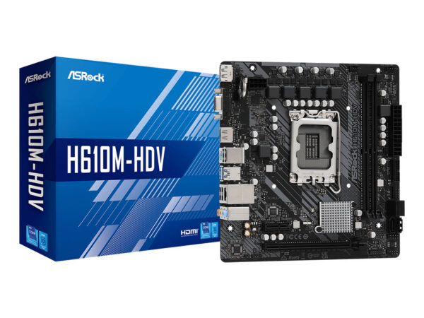 Asrock H610M-HDV Intel H610 LGA 1700 micro ATX